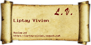 Liptay Vivien névjegykártya